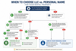 when to choose LLC vs personal name for rental property