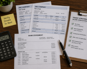 income verification for tenant screening