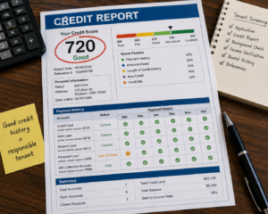 credit score as one factor in tenant screening