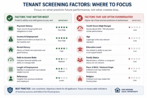 tenant screening factors that matter vs overweighted factors