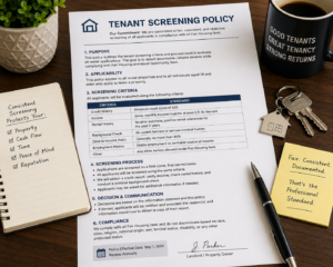 written tenant screening policy for landlords