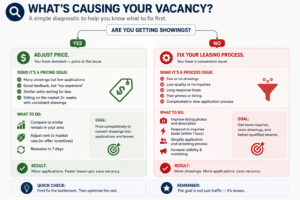 when to adjust rent price vs fix leasing process