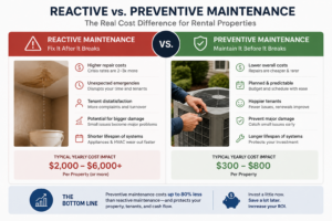 reactive vs preventive maintenance cost comparison rental property