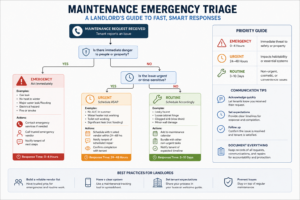 maintenance emergency triage flowchart for landlords