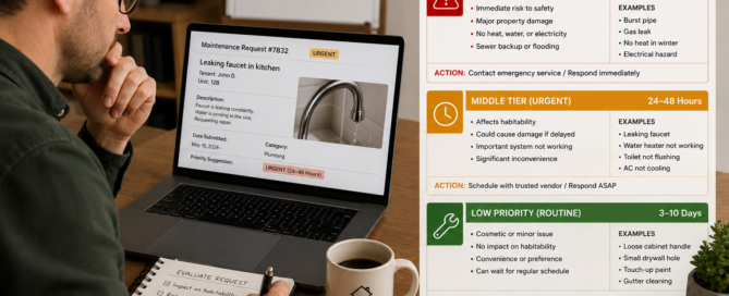 middle tier urgent maintenance requests rental property
