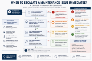 when to escalate a maintenance issue immediately