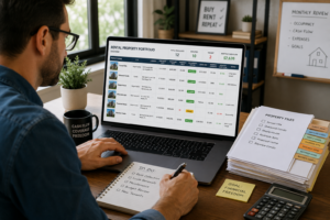 managing multiple rental properties tracking system