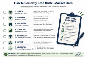 how to correctly read rental market data