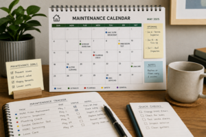rental property maintenance calendar and tracking system