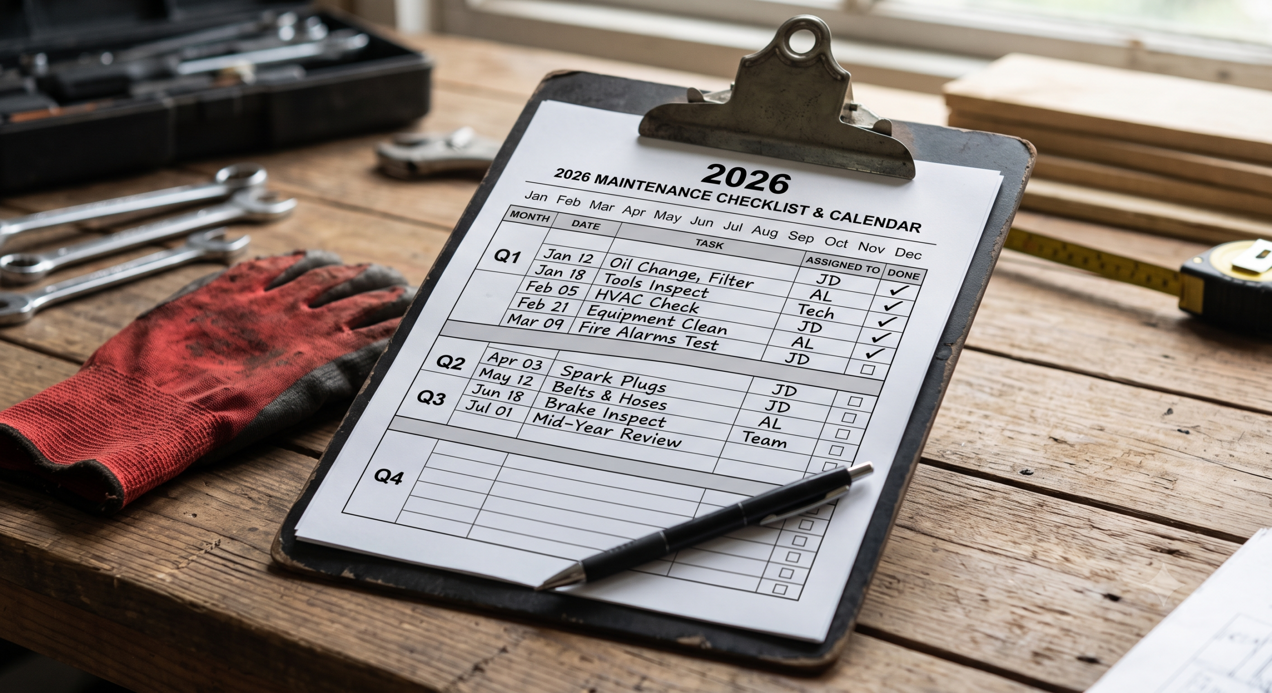 preventive maintenance schedule for rental property owners