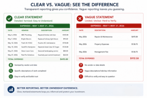 clear vs vague property management reporting comparison
